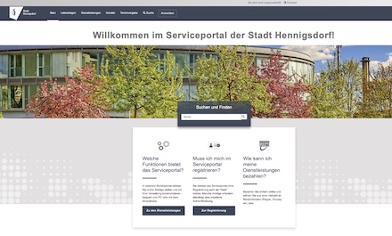 Serviceportal von Hennigsdorf startet mit 120 Online-Dienstleistungen.