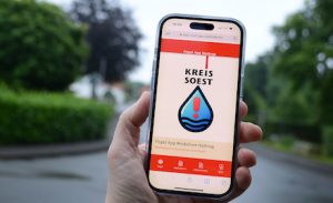 Pegel-App für die Pilotkommune Soest-Hattrop ist der erste Baustein eines Hochwasserinformationssystems für den Kreis Soest.