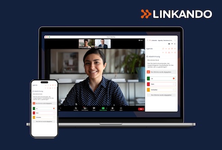 Linkando Meetings-App ermöglicht digitale Abstimmungen von jedem Ort aus.