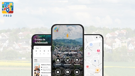 Die neue White-Label-App FRED soll Kommunen bei der digitalen Transformation unterstützen.
