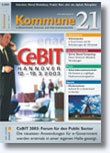 CeBIT 2003: Forum für den Public Sector