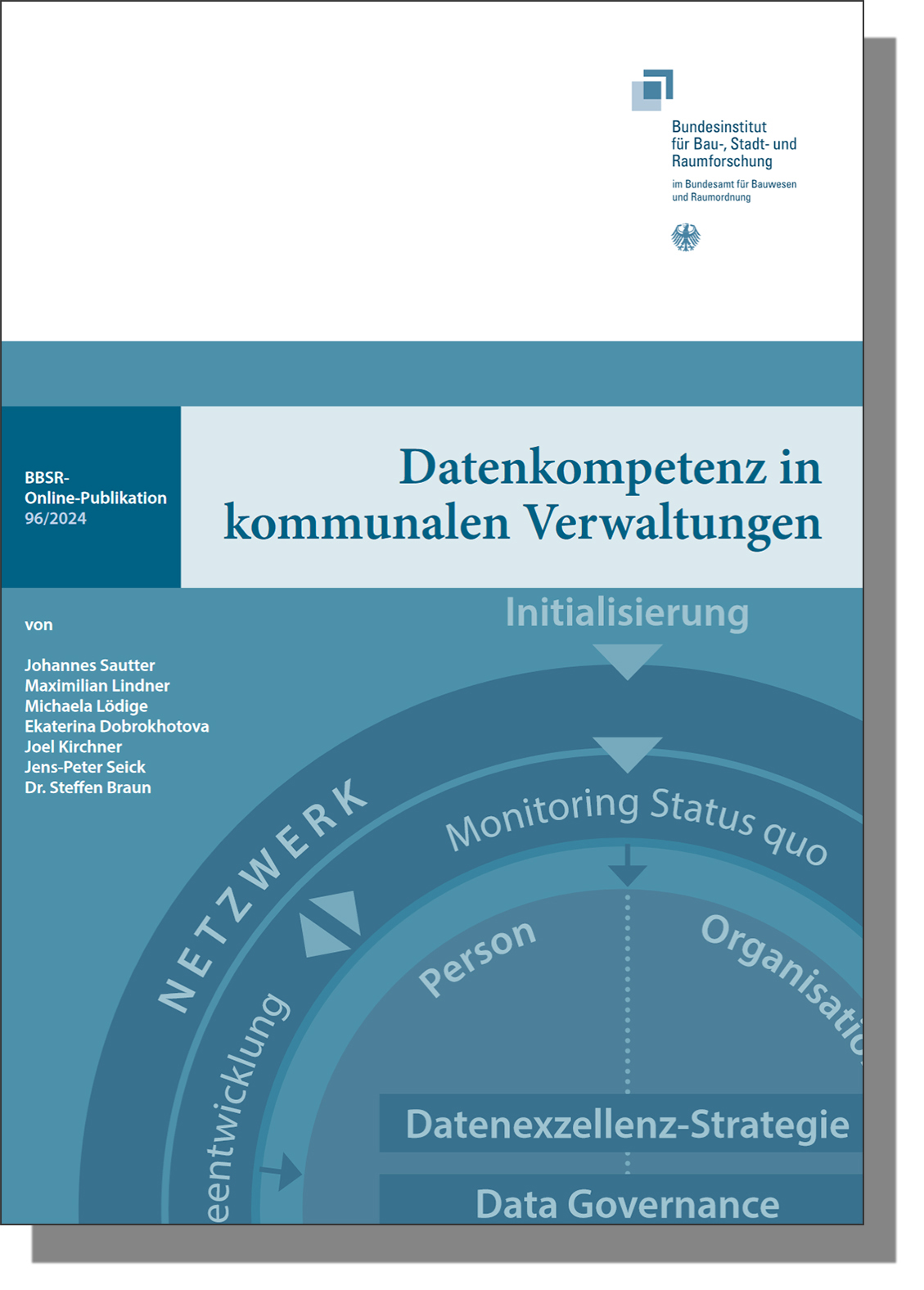 Cover der Studie des es Fraunhofer-Instituts IAO zu atenmanagement in Kommunen.