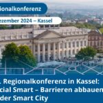 Screenshot der Veranstaltungswebsite zur 18. Regionalkonferenz, der im Header das Fridericianum in Kassel zeigt.