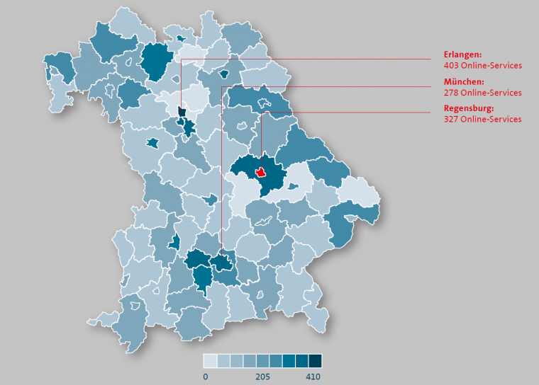 Screenshot aus dem Bayernportal