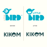 Logo von Little Bird und Instikom alt und neu