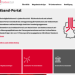 Screenshot der Startseite des OZG-Breitband-Portals.