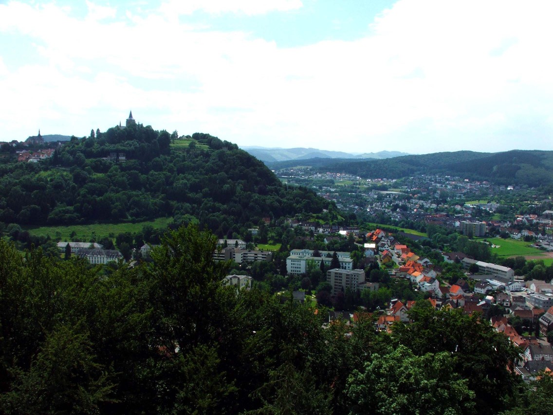 Marsberg aus der Vogelperspektive.