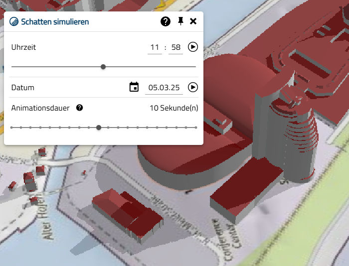 Screenshot des Digitalen Zwillings von Bremerhaven.